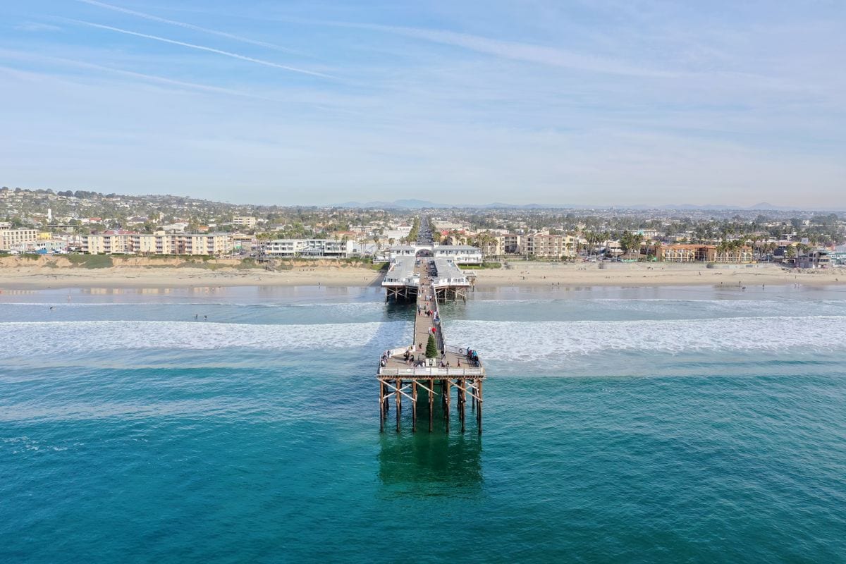 Pacific Beach boardwalk crowds, San Diego — mobile billboard advertising territory